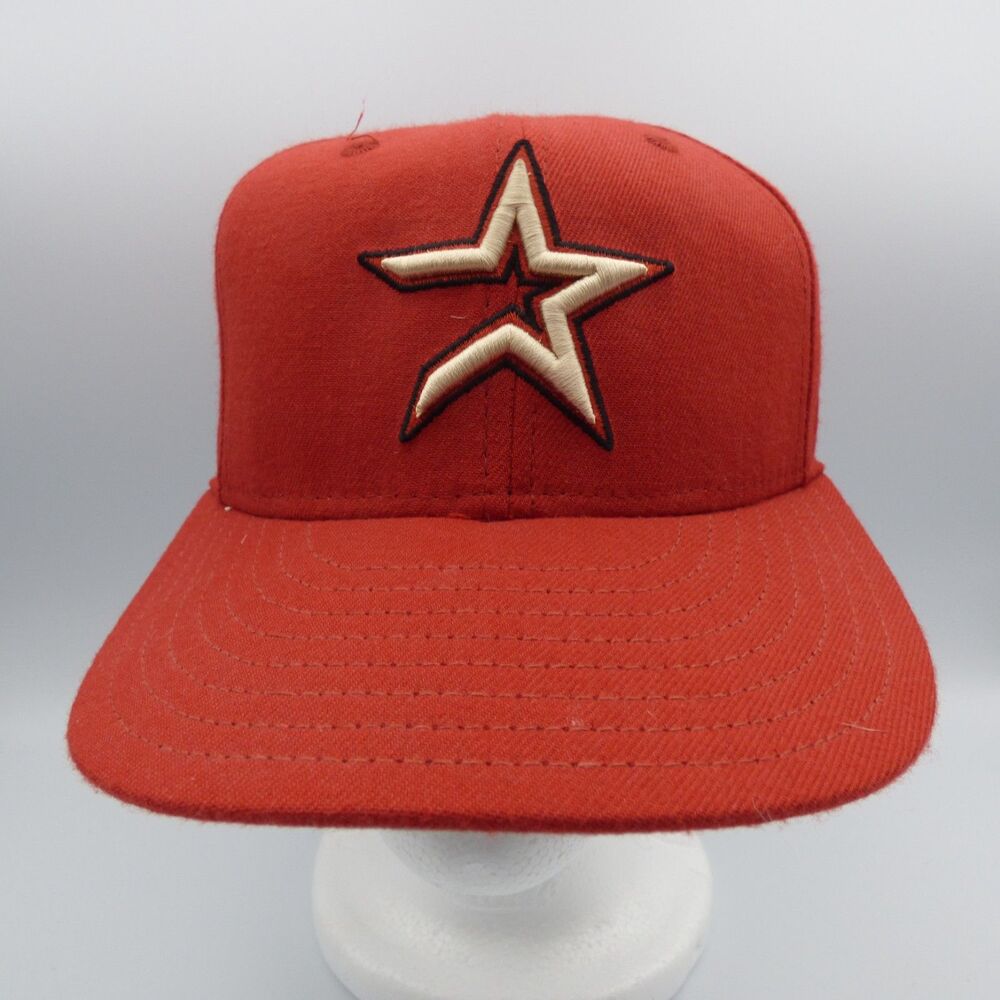 Houston Astros New Era Garnet On Field 59FIFTY Fitted Baseball Cap Size 7 1/4